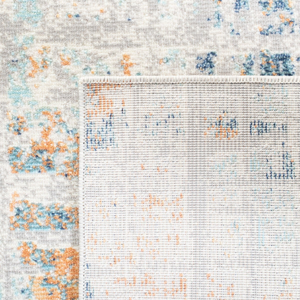 Aria   Power Loomed 100% Polypropylene Friese Rug Rust / Blue