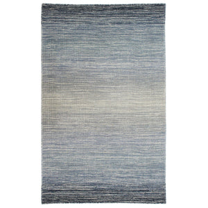 Trans-Ocean Liora Manne Aruba Ombre Casual Indoor Hand Loomed 100% Wool Rug Denim 8'3" x 11'6"