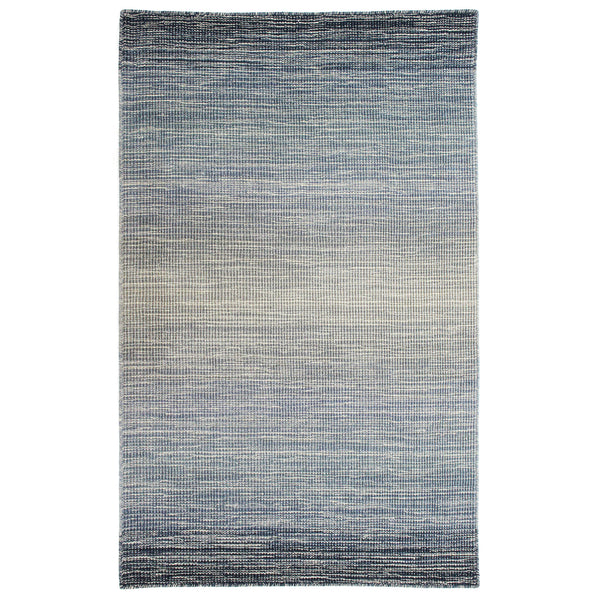 Trans-Ocean Liora Manne Aruba Ombre Casual Indoor Hand Loomed 100% Wool Rug Denim 8'3" x 11'6"