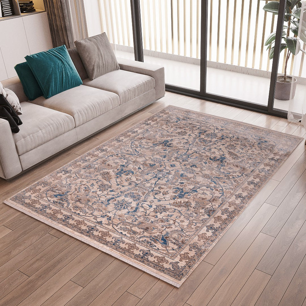 AMER Rugs Arcadia ARC-1 Power-Loomed Oriental Classic Area Rug Ivory 9'1" x 12'9"