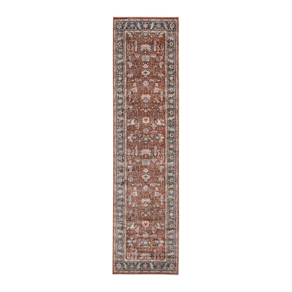 AMER Rugs Arcadia ARC-3 Power-Loomed Oriental Classic Area Rug Red 2'7" x 10'
