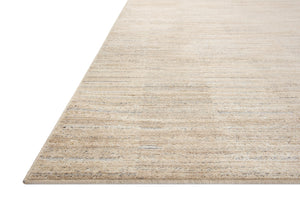 Loloi Rugs Arden ARD-01 Polyester | Polypropylene Pile Power Loomed Contemporary Area Rug Natural / Pebble 118.766 ARDNARD-01NAPPB6F6