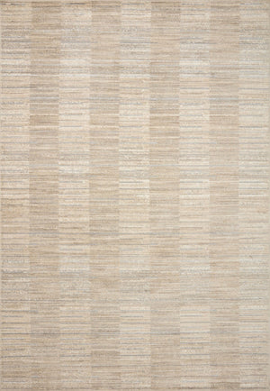 Loloi Rugs Arden ARD-01 Polyester | Polypropylene Pile Power Loomed Contemporary Area Rug Natural / Pebble 118.766 ARDNARD-01NAPPB6F6