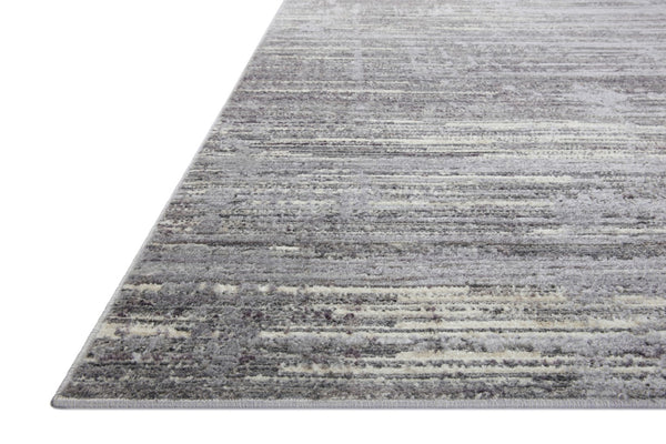 Loloi Rugs Arden ARD-03 Polyester | Polypropylene Pile Power Loomed Contemporary Accent Rug Grey / Ivory 23.4135 ARDNARD-03GYIV3757