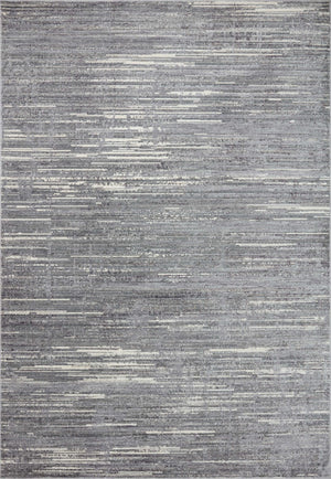 Loloi Rugs Arden ARD-03 Polyester | Polypropylene Pile Power Loomed Contemporary Area Rug Grey / Ivory 118.766 ARDNARD-03GYIVB6F6