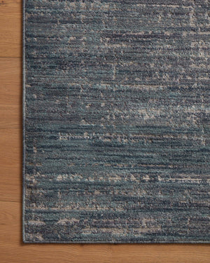 Loloi Rugs Arden ARD-03 Polyester | Polypropylene Pile Power Loomed Contemporary Runner Rug Ocean / Grey 24.5745 ARDNARD-03OCGY26C0