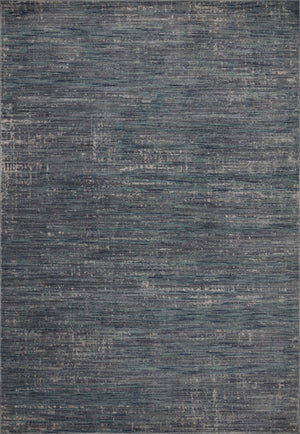 Loloi Rugs Arden ARD-03 Polyester | Polypropylene Pile Power Loomed Contemporary Runner Rug Ocean / Grey 24.5745 ARDNARD-03OCGY26C0