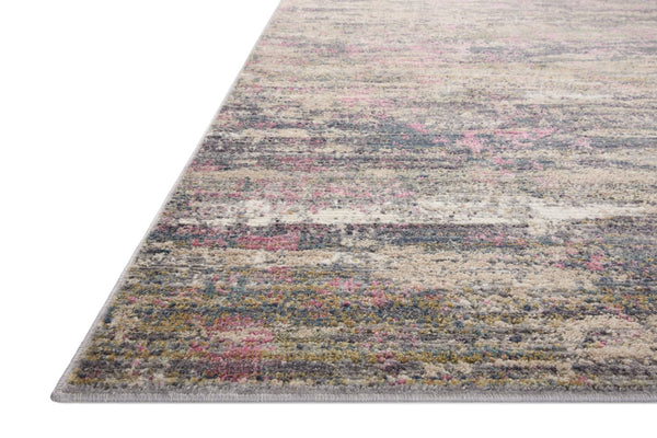 Loloi Rugs Arden ARD-05 Polyester | Polypropylene Pile Power Loomed Contemporary Accent Rug Berry / Multi 23.4135 ARDNARD-05BYML3757