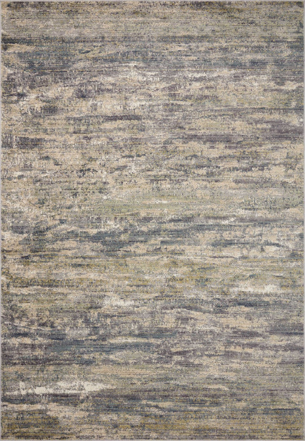 Loloi Rugs Arden ARD-05 Polyester | Polypropylene Pile Power Loomed Contemporary Accent Rug Granite / Ocean 23.4135 ARDNARD-05GNOC3757
