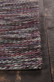 Chandra Rugs Argos 100% Wool Hand-Woven Contemporary Wool Rug Purple/Multi 7'9 x 10'6