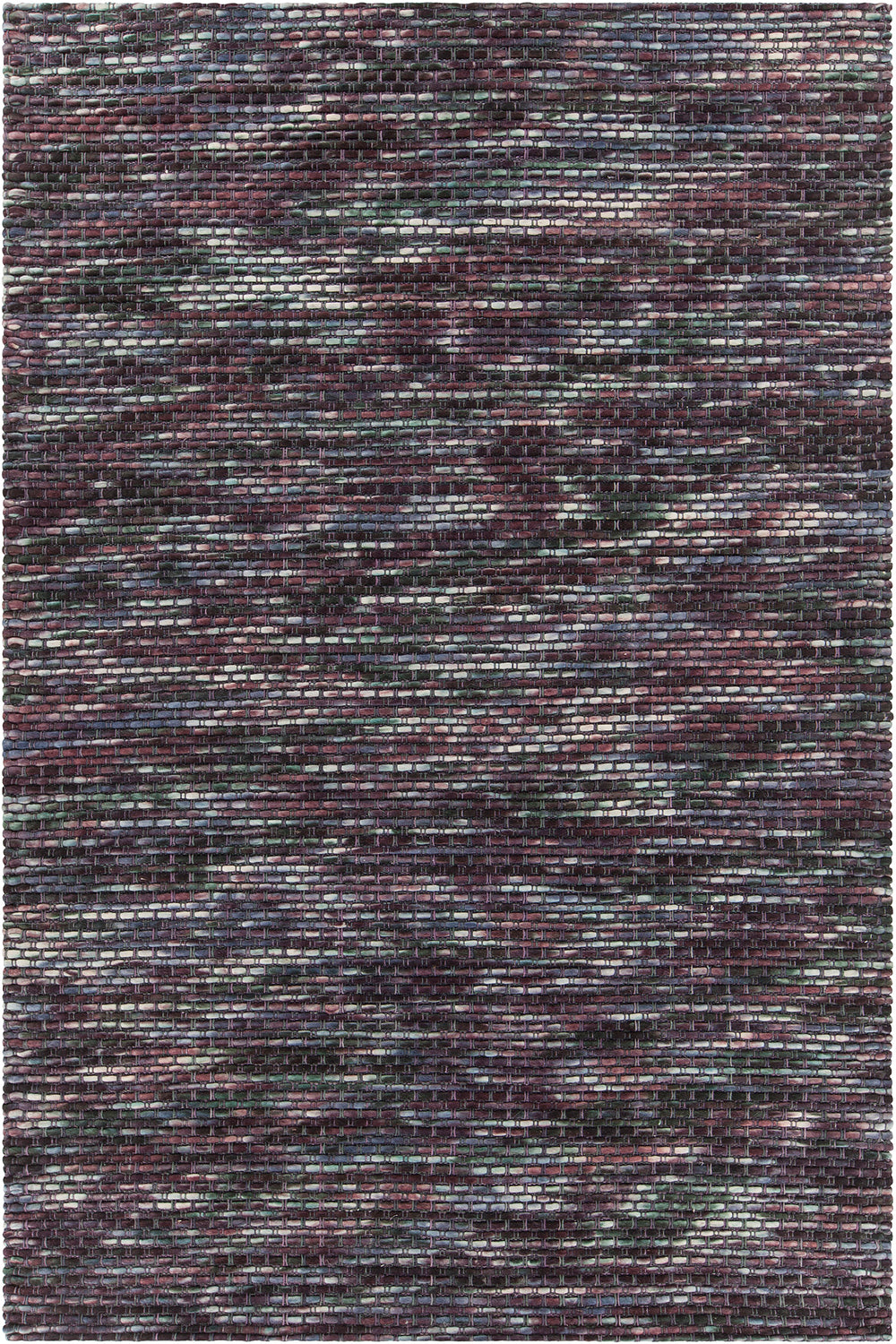 Chandra Rugs Argos 100% Wool Hand-Woven Contemporary Wool Rug Purple/Multi 7'9 x 10'6