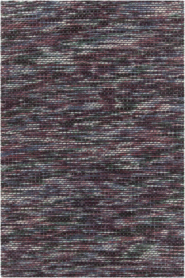 Chandra Rugs Argos 100% Wool Hand-Woven Contemporary Wool Rug Purple/Multi 7'9 x 10'6