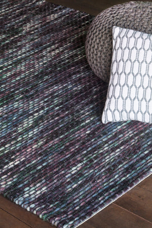 Chandra Rugs Argos 100% Wool Hand-Woven Contemporary Wool Rug Purple/Multi 7'9 x 10'6