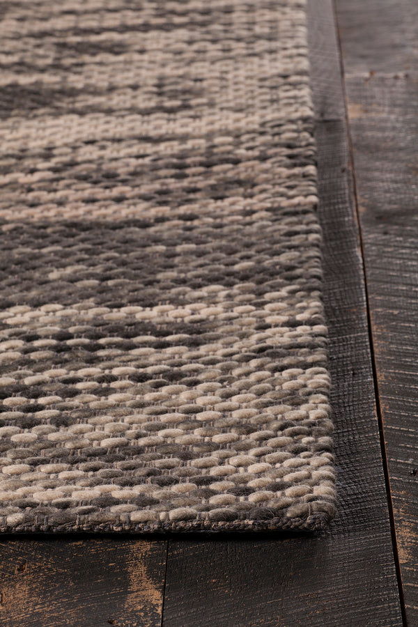 Chandra Rugs Argos 100% Wool Hand-Woven Contemporary Wool Rug Cream/Brown/Charcoal 7'9 x 10'6