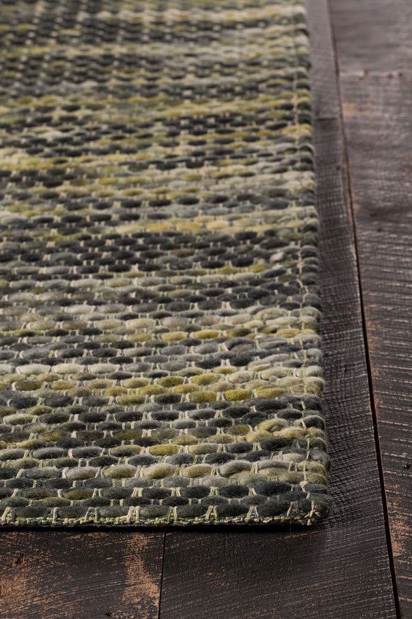 Chandra Rugs Argos 100% Wool Hand-Woven Contemporary Wool Rug Cream/Green 7'9 x 10'6