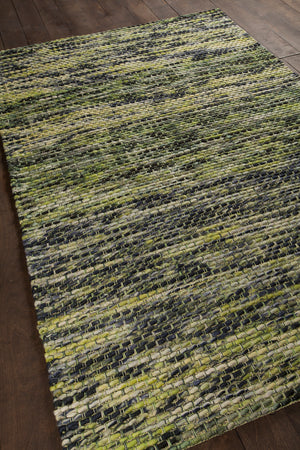 Chandra Rugs Argos 100% Wool Hand-Woven Contemporary Wool Rug Cream/Green 7'9 x 10'6