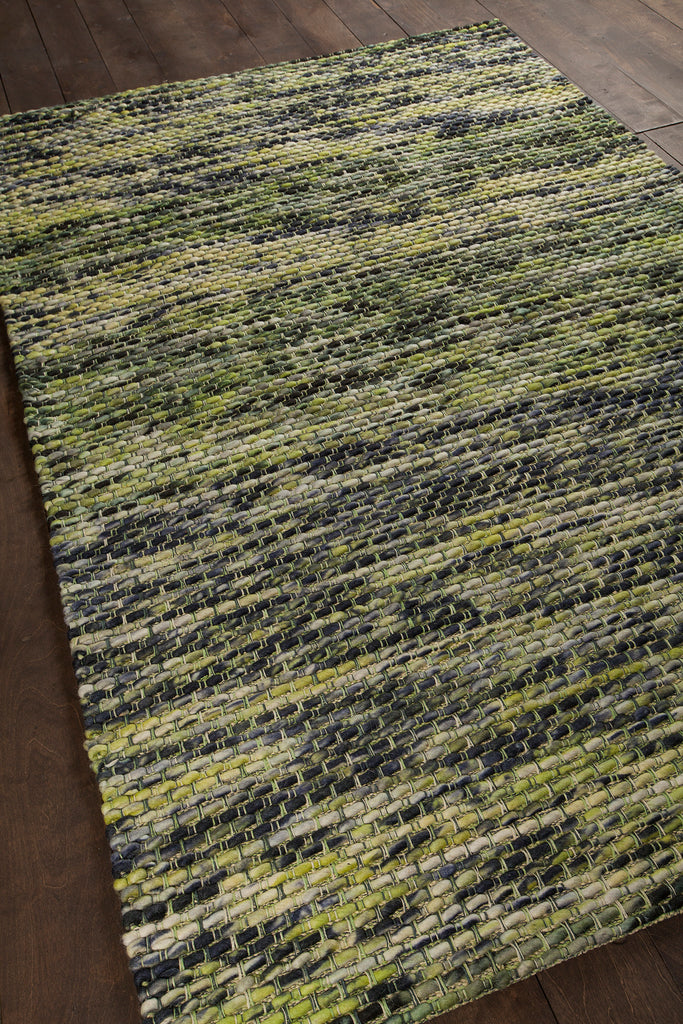 Chandra Rugs Argos 100% Wool Hand-Woven Contemporary Wool Rug Cream/Green 7'9 x 10'6