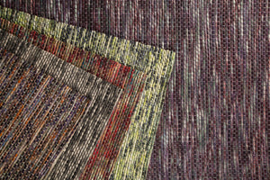 Chandra Rugs Argos 100% Wool Hand-Woven Contemporary Wool Rug Orange/Multi 7'9 x 10'6