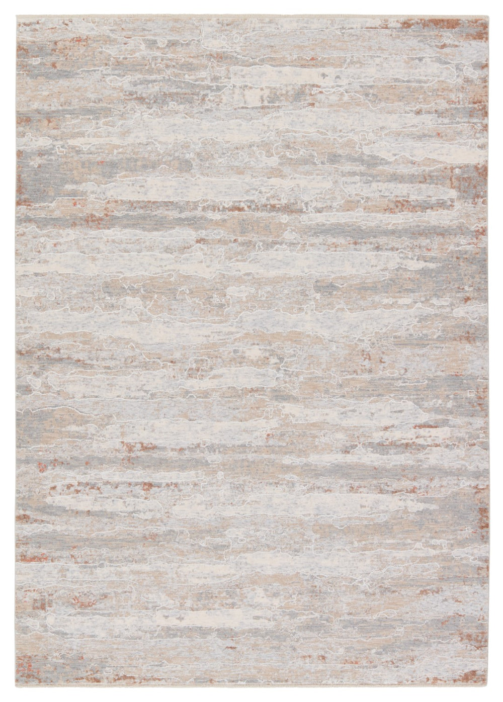 Jaipur Living Aries Taroko ARI02 Power Loomed 100% Polyester Abstract Area Rug Tan 100% Polyester RUG155120