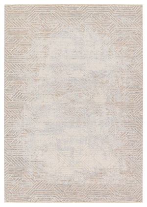 Jaipur Living Aries Olympian ARI05 Power Loomed 100% Polyester Geometric Area Rug Tan 100% Polyester RUG155135