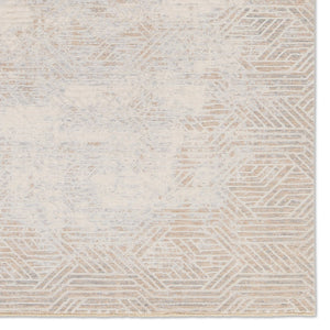 Jaipur Living Aries Olympian ARI05 Power Loomed 100% Polyester Geometric Area Rug Tan 100% Polyester RUG155135
