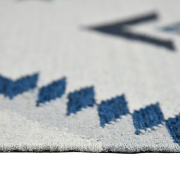 AMER Rugs Artifacts ARI-14 Flat-Weave Tribal Southwestern Area Rug Blue 9' x 12'