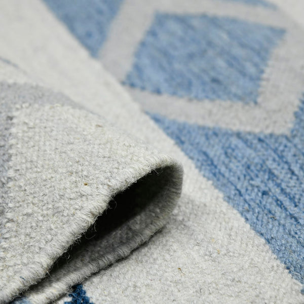 AMER Rugs Artifacts ARI-14 Flat-Weave Tribal Southwestern Area Rug Blue 9' x 12'