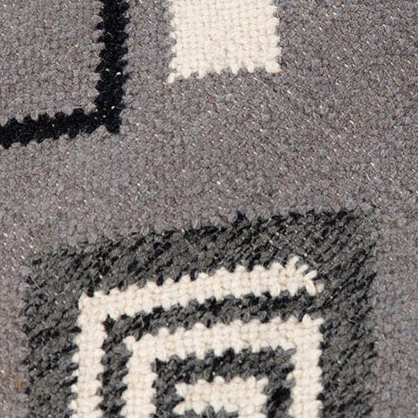 AMER Rugs Artifacts ARI-2 Flat-Weave Tribal Southwestern Area Rug Dove Gray 9' x 12'