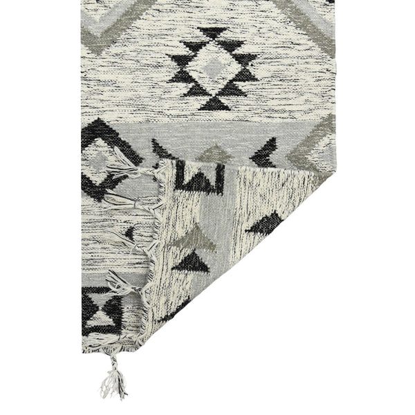 AMER Rugs Artifacts ARI-3 Flat-Weave Tribal Southwestern Area Rug Silver 9' x 12'