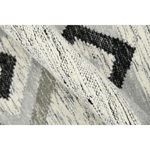 AMER Rugs Artifacts ARI-3 Flat-Weave Tribal Southwestern Area Rug Silver 9' x 12'