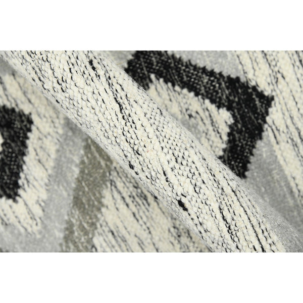 AMER Rugs Artifacts ARI-3 Flat-Weave Tribal Southwestern Area Rug Silver 9' x 12'