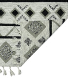 AMER Rugs Artifacts ARI-4 Flat-Weave Tribal Southwestern Area Rug Ivory 9' x 12'