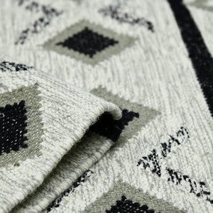 AMER Rugs Artifacts ARI-4 Flat-Weave Tribal Southwestern Area Rug Ivory 9' x 12'