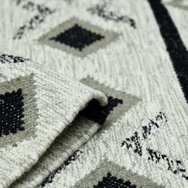 AMER Rugs Artifacts ARI-4 Flat-Weave Tribal Southwestern Area Rug Ivory 9' x 12'