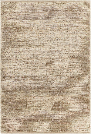 Chandra Rugs Arlene 100% Jute Hand-Woven Solid Color Jute Rug Bleached 9' x 13'