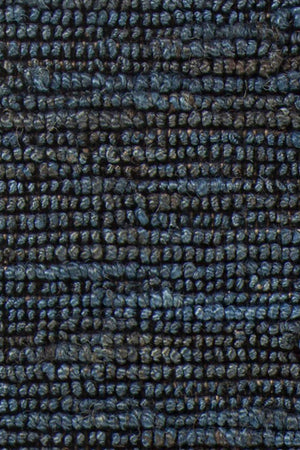 Chandra Rugs Arlene 100% Jute Hand-Woven Solid Color Jute Rug Blue 9' x 13'