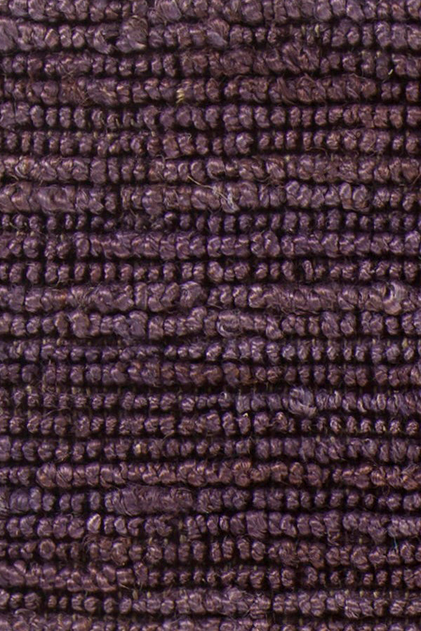 Chandra Rugs Arlene 100% Jute Hand-Woven Solid Color Jute Rug Purple 9' x 13'
