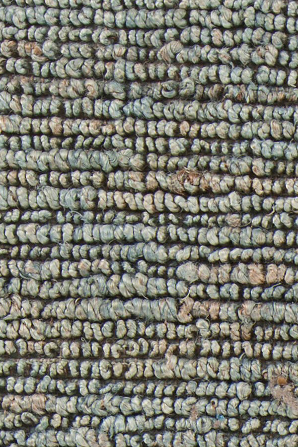 Chandra Rugs Arlene 100% Jute Hand-Woven Solid Color Jute Rug Green 9' x 13'