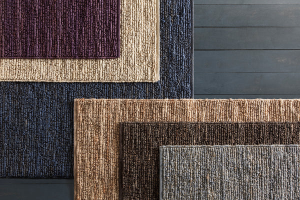 Chandra Rugs Arlene 100% Jute Hand-Woven Solid Color Jute Rug Green 9' x 13'