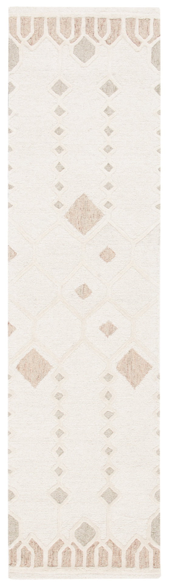 Artistry 501 Hand Tufted 85% Wool, 15% Cotton Bohemian Rug Ivory / Sage 85% Wool, 15% Cotton ARR501A-29