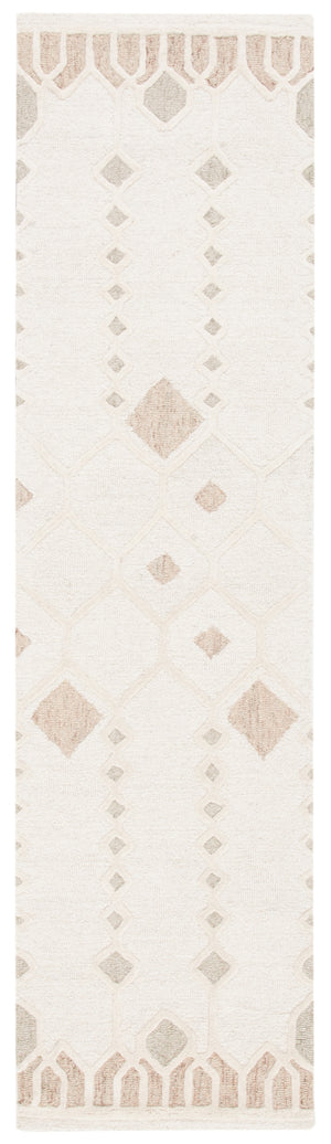 Artistry 501 Hand Tufted 85% Wool, 15% Cotton Bohemian Rug Ivory / Sage 85% Wool, 15% Cotton ARR501A-29