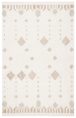 Artistry 501 Hand Tufted 85% Wool, 15% Cotton Bohemian Rug Ivory / Sage 85% Wool, 15% Cotton ARR501A-5