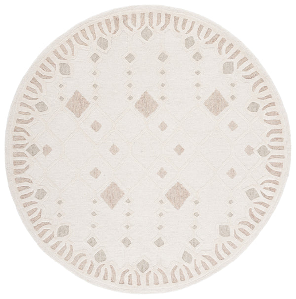 Artistry 501 Hand Tufted 85% Wool, 15% Cotton Bohemian Rug Ivory / Sage 85% Wool, 15% Cotton ARR501A-7R