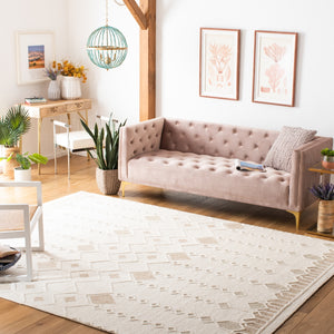 Artistry 501 Hand Tufted 85% Wool, 15% Cotton Bohemian Rug Ivory / Sage 85% Wool, 15% Cotton ARR501A-8