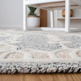 Artistry 501 Hand Tufted 85% Wool, 15% Cotton Bohemian Rug Ivory / Black 85% Wool, 15% Cotton ARR501Z-5