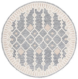 Artistry 501 Hand Tufted 85% Wool, 15% Cotton Bohemian Rug Ivory / Black 85% Wool, 15% Cotton ARR501Z-7R