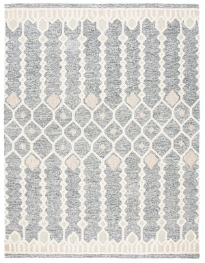 Artistry 501 Hand Tufted 85% Wool, 15% Cotton Bohemian Rug Ivory / Black 85% Wool, 15% Cotton ARR501Z-8