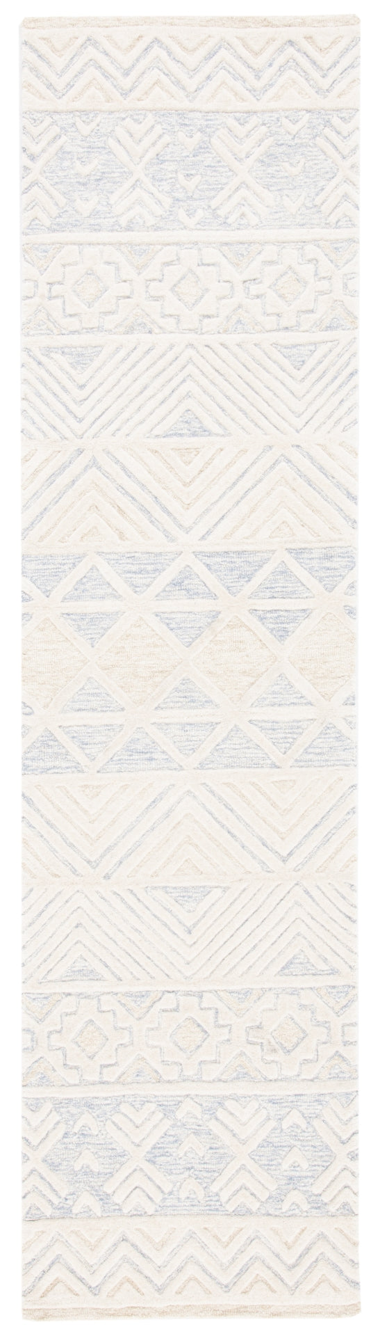 Artistry 503 Hand Tufted 85% Wool, 15% Cotton Bohemian Rug Ivory / Light Grey 85% Wool, 15% Cotton ARR503A-29