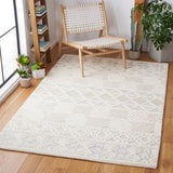 Artistry 503 Hand Tufted 85% Wool, 15% Cotton Bohemian Rug Ivory / Light Grey 85% Wool, 15% Cotton ARR503A-5