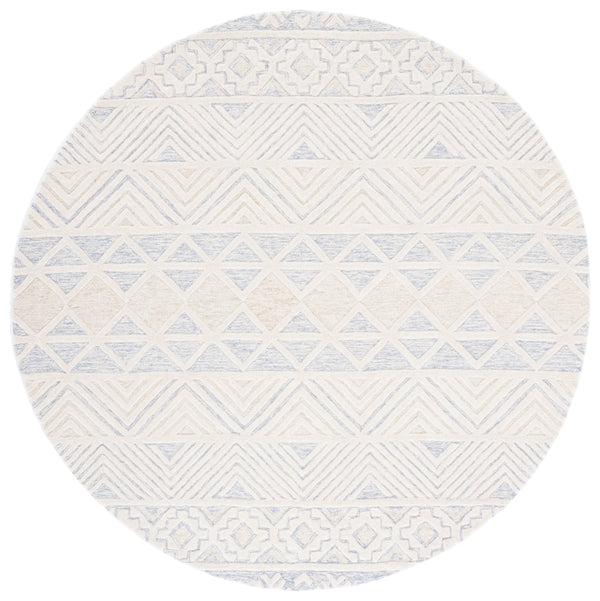 Artistry 503 Hand Tufted 85% Wool, 15% Cotton Bohemian Rug Ivory / Light Grey 85% Wool, 15% Cotton ARR503A-7R